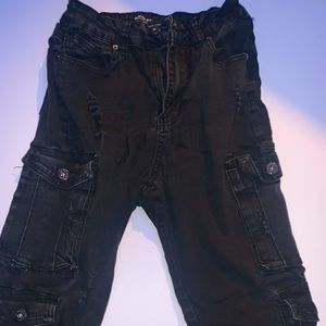 Cargo black jeans